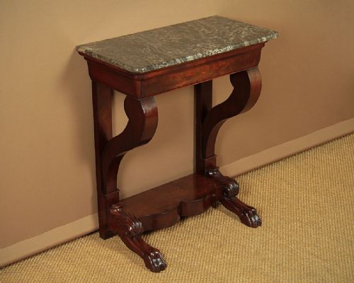 Small Marble Top Console Table C.1840.