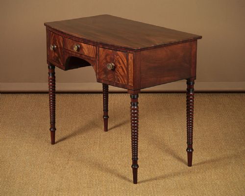 Very Small Bow Front Mahogany Sideboard C.1820.