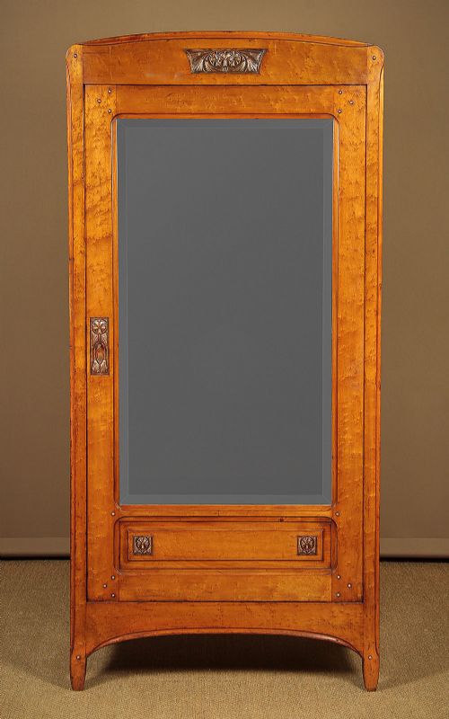 Art Deco Maple Wardrobe C.1925.
