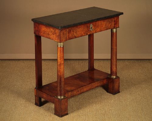 Empire Style Marble Top Console Table C.1810.