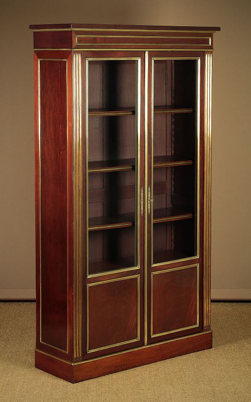 Brass Mounted Mahogany Bookcase C.1900.