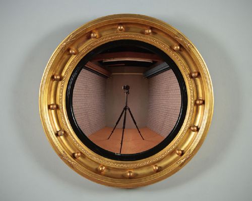 Convex Gilded Mirror C.1880.