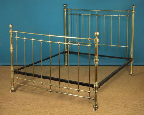 Late 19th.c. Brass Double Bed C.1880.