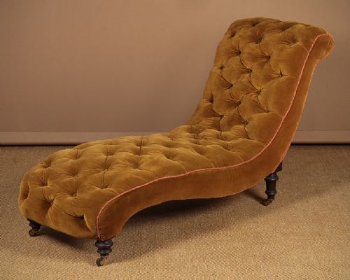 Mid 19th.c Daybed or Chaise Longue C.1860.