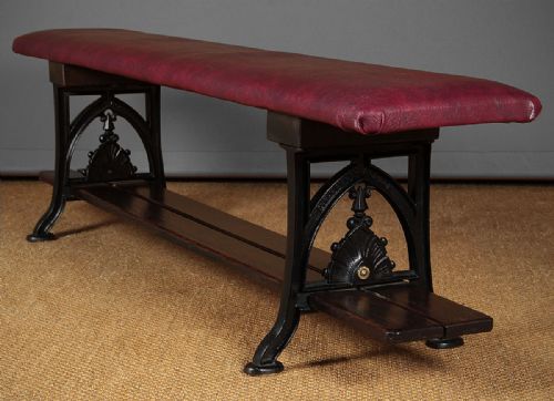 Cast Iron Hall Bench by G.m Hammer of London  C.1880.