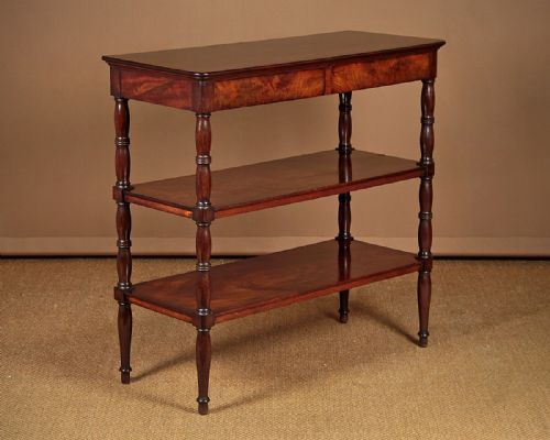 Mahogany Three Tier Buffet C.1860.
