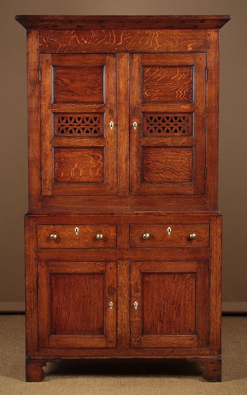 Welsh Oak Bread & Cheese Cupboard C.1810.