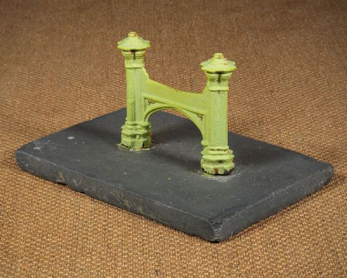 19th.c. Gothic Revival Cast Iron Boot Scrape C.1880.