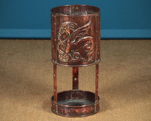 Arts & Crafts Copper Stick or Umbrella Stand for Liberty & Co C.1890.