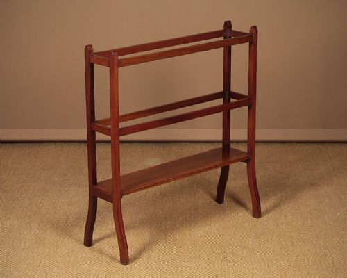 Edwardian Mahogany Towel Rail C.1905.