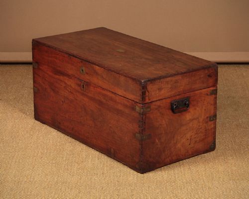 Late 19th.c. Camphorwood Campaign Chest C.1880.