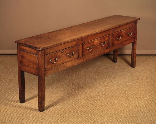Long Elm Welsh Dresser Base C.1800.