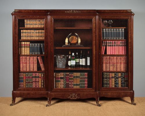 Large Brass Mounted Mahogany Bookcase C.1900.