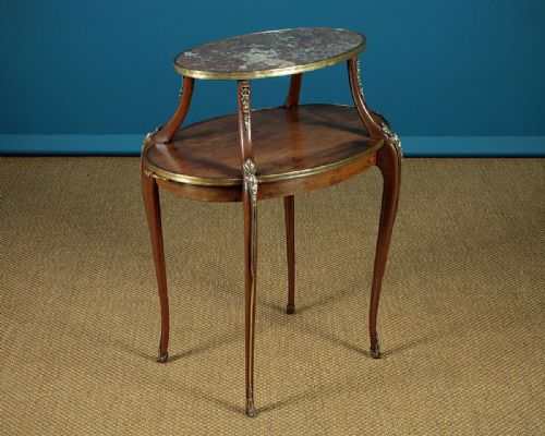 Brass Mounted & Marble Top Etagere C.1905.