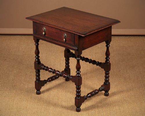 Small 17th.c. Style Oak Lowboy C.1900.