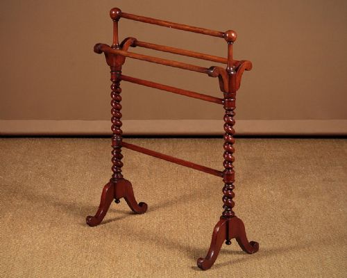 Mid 19th.c. Mahogany Towel Rail C.1860.