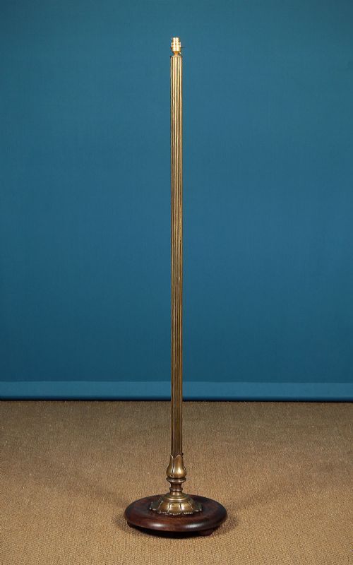 Early 20th.c. Brass Standard Lamp C.1930.