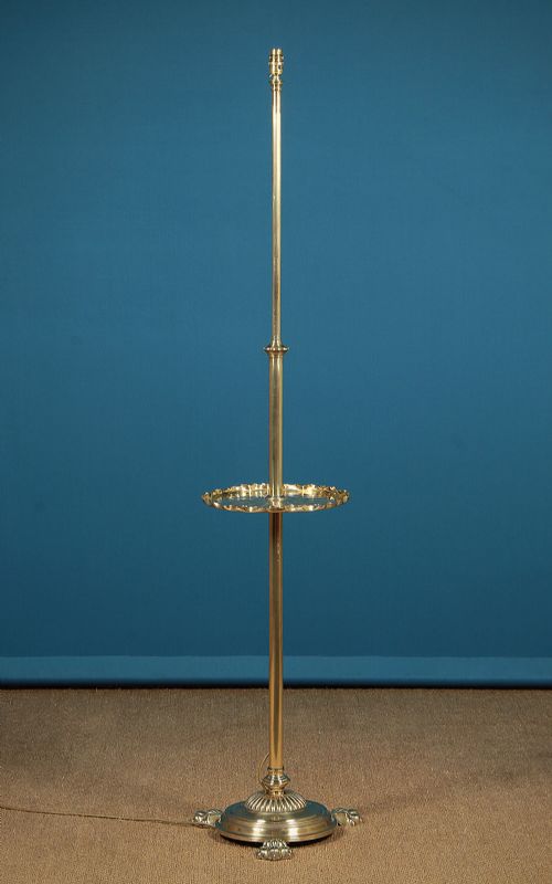 Late 19th.c. Brass Standard Lamp C.1890.