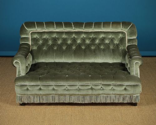Small Low Upholstered Couch C.1890.