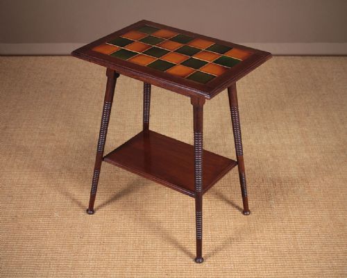 Arts & Crafts Tile Top Side Table C.1905.