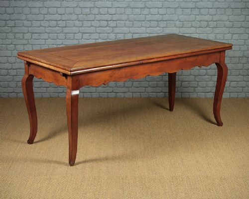 French Cherry Wood Farmhouse Kitchen Table C.1850.