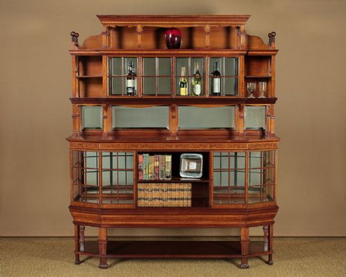fig 1. Unusual Mahogany Display Sideboard Dresser c.1900.