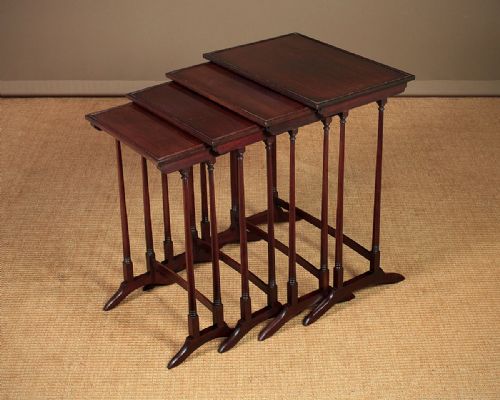 Georgian Style Mahogany Quartetto Nest of Tables C.1920.