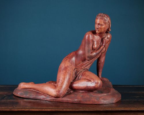 Large Art Deco Terracotta Nude by Ugo Cipriani C.1930.