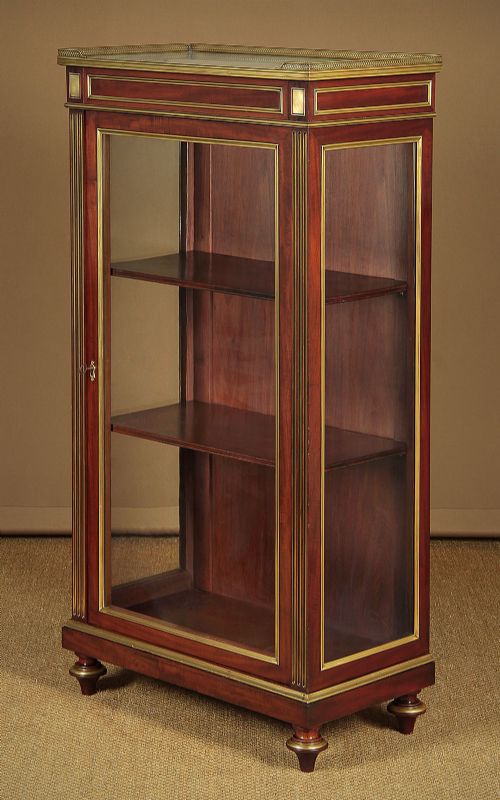 Brass Mounted Mahogany Vitrine C.1905.