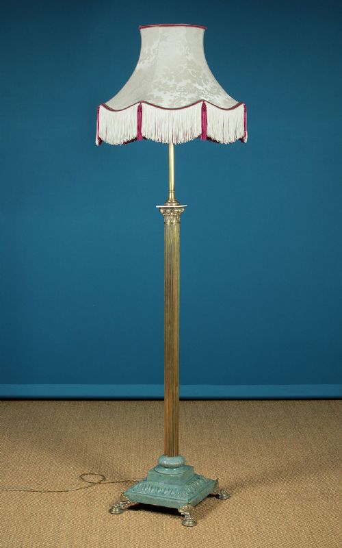 Adjustable Brass Standard or Floor Lamp C.1900.