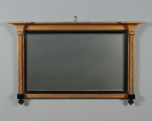 Regency Gilded Overmantle Mirror C.1820.