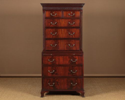 Small Mahogany Chest on Chest C.1930.