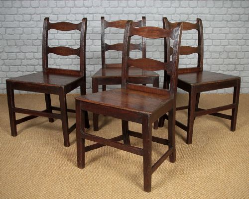 Four Welsh Cottage Dining Chairs C.1850.