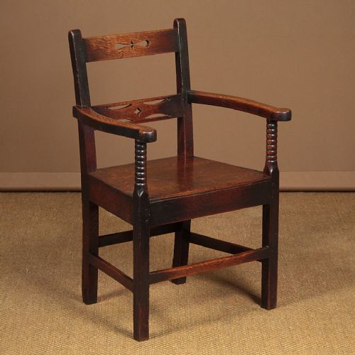 Vernacular Welsh Oak Armchair C.1840.