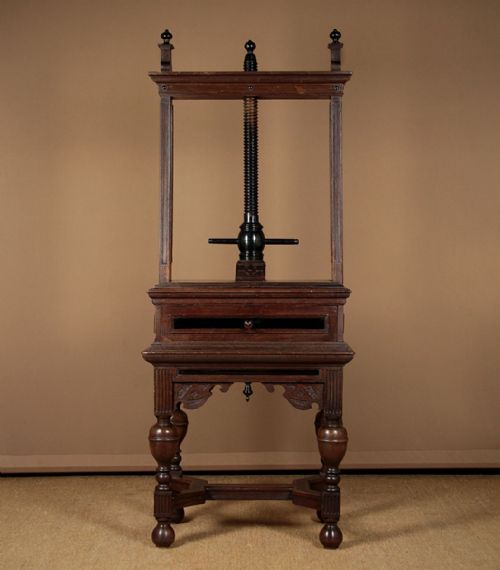 17th.c. Style Dutch Oak Book Press C.1900.