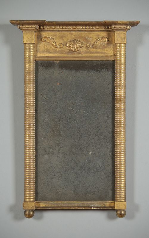 Small Distressed Regency Gilt Mirror C.1820.