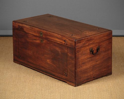 Late 19th.c. Camphorwood Campaign Chest C.1880.