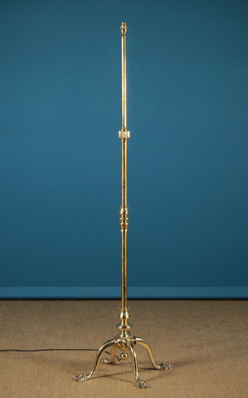 Brass Standard Lamp C.1900.