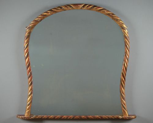 Gilded Overmantle Mirror C.1880.