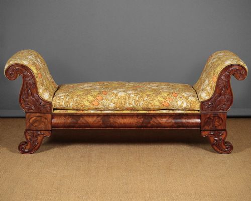 Regency Scroll End Window Seat C.1820.