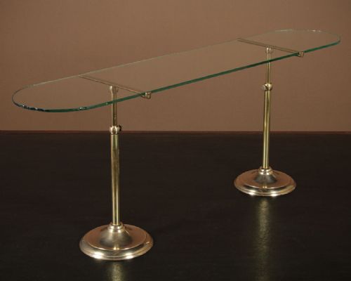 Adjustable Brass Display Shelf C.1930.