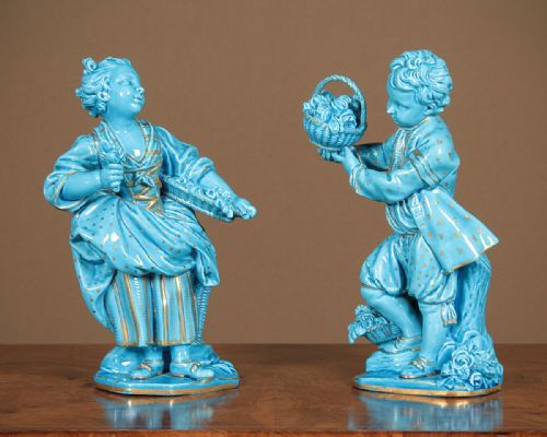 Pair of Minton Sevres Style Figures C.1890.
