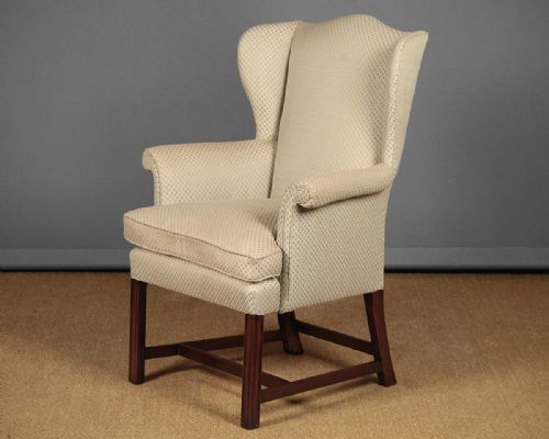 Small Georgian Style Wingback Armchair C.1930.