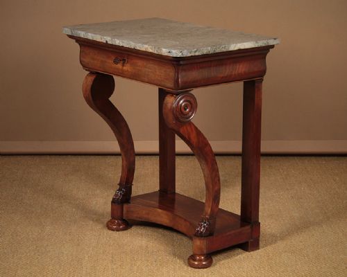 Small Marble Top Console Table C.1840.