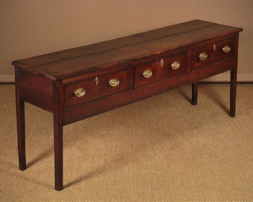 Georgian Oak Dresser Base C.1800.