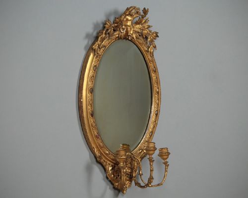 Gilded Girandole Mirror C.1890.