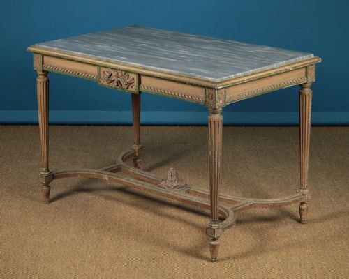 Marble Top Painted Centre Table C.1920.