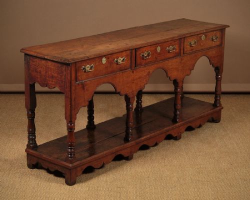 Welsh Oak Open Dresser Base C.1780.