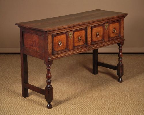 Small 17th.c. Style Oak Dresser Base C.1890.