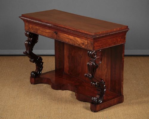 French Mahogany Console Table C.1880.